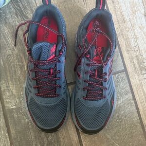 New Balance Charcoal and Crimson Athletic Shoes